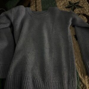 Cozy Blue Knit Sweater